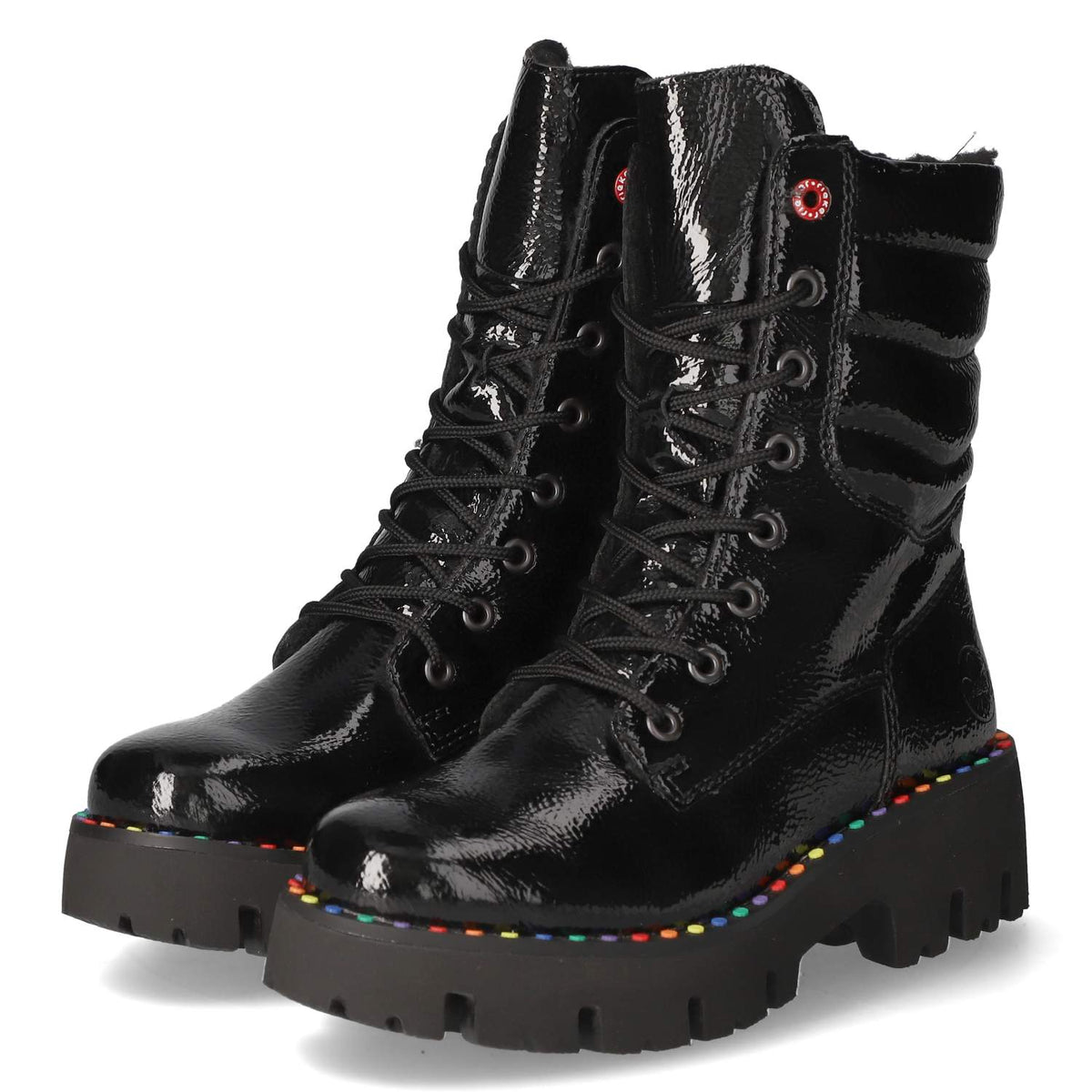 Schnürstiefeletten Schwarz