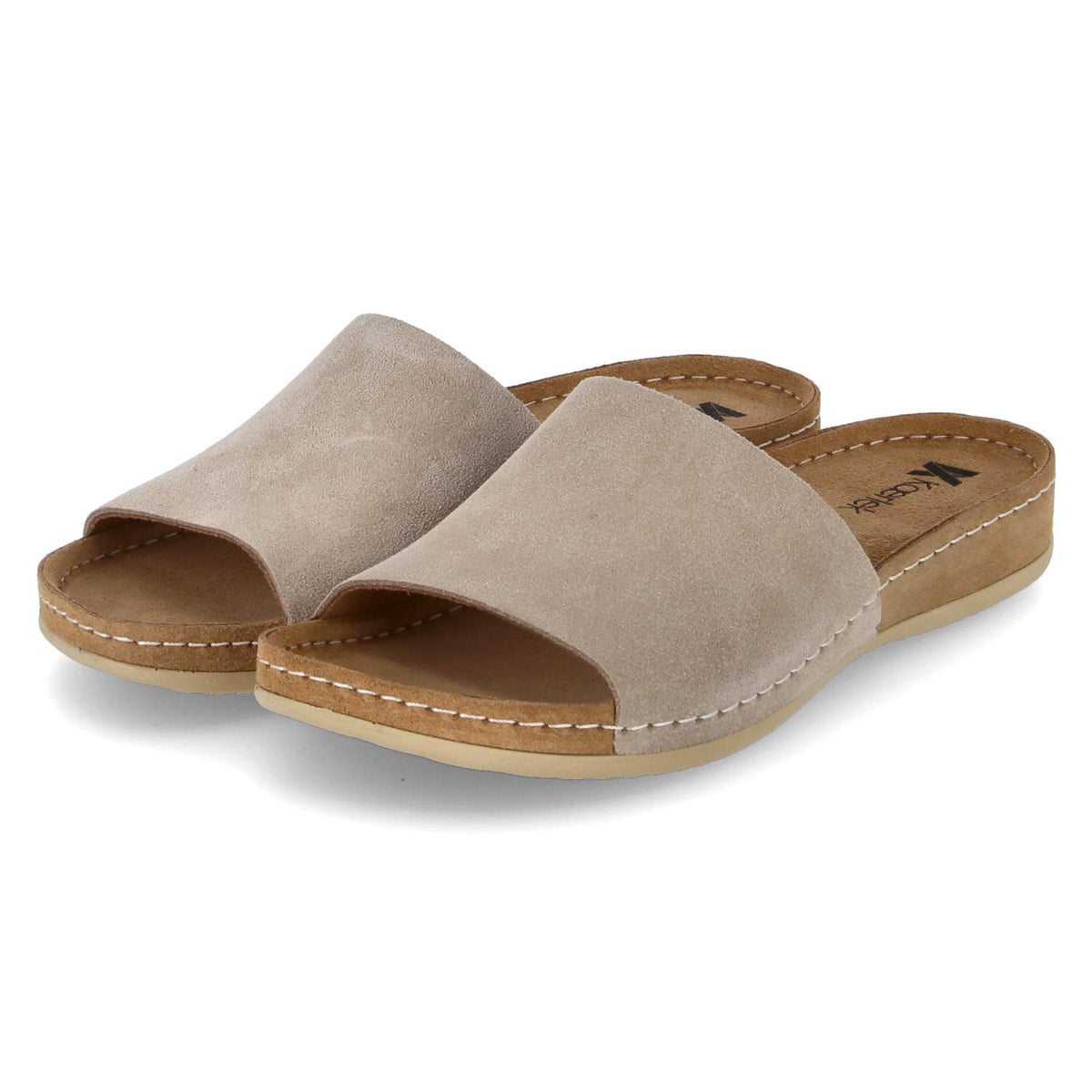 Pantoletten Beige