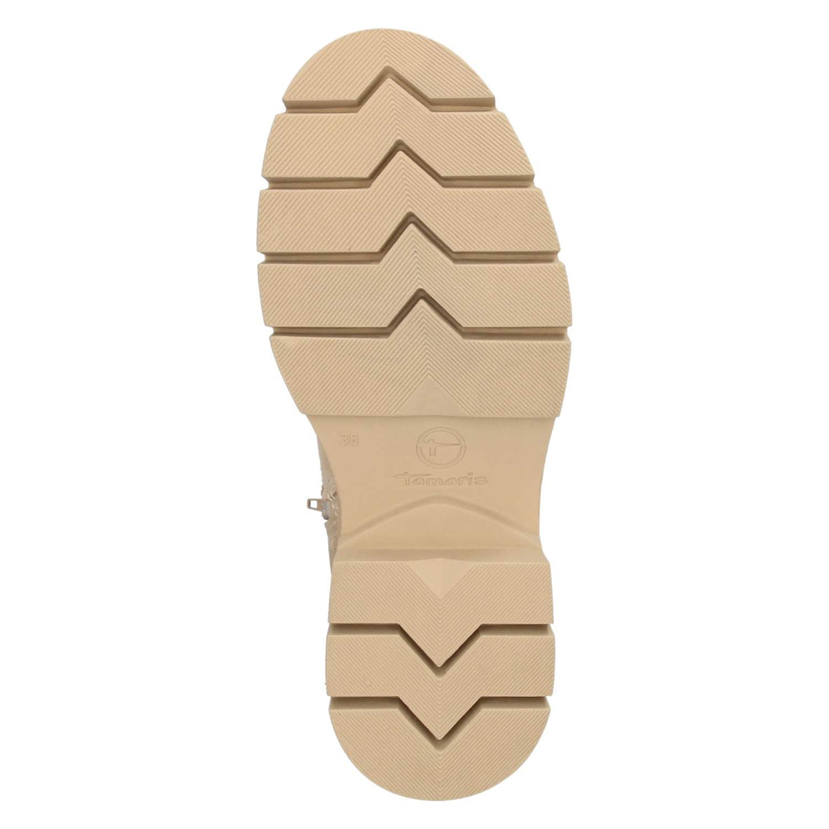 Schnürstiefeletten Beige