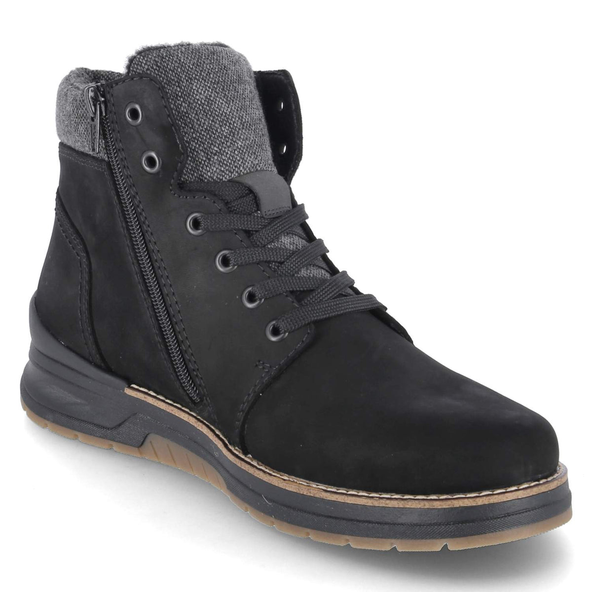 Schnürstiefeletten Schwarz