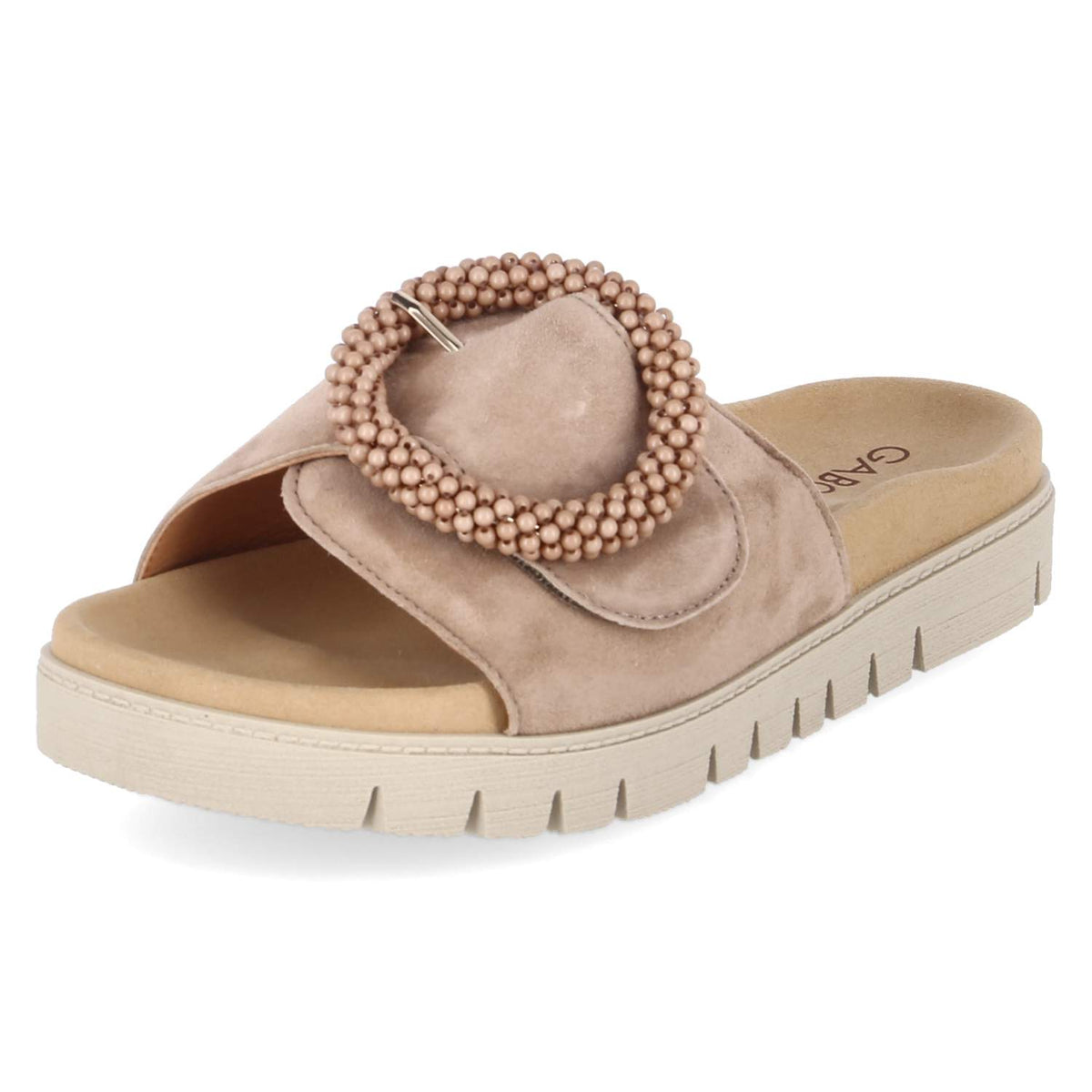 Pantoletten Beige