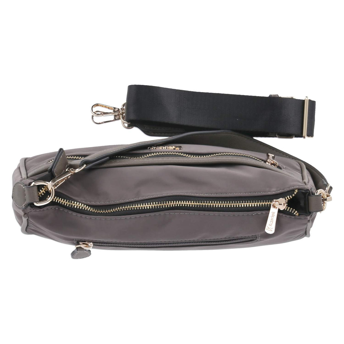 Schultertasche Taupe