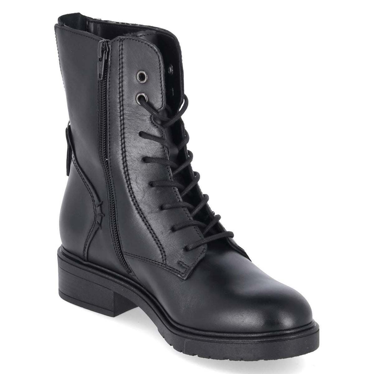 Schnüstiefeletten Schwarz