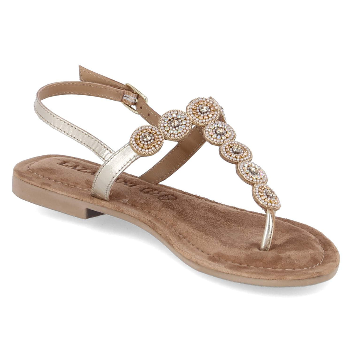 Zehentrenner-Sandalen Gold