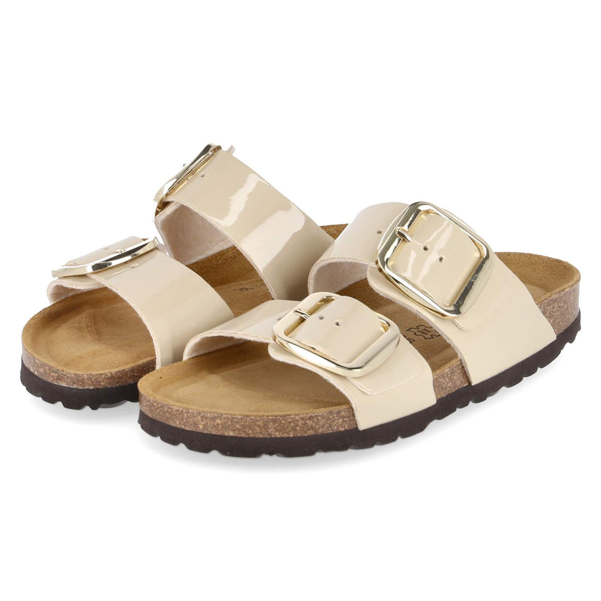 Pantoletten Beige