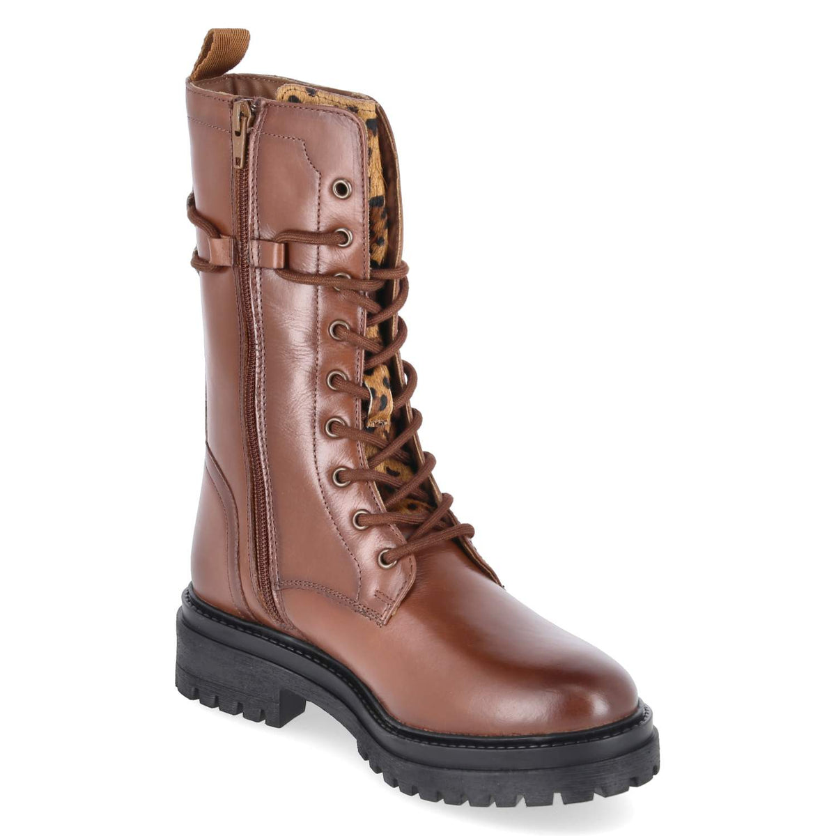 Schnürstiefel Braun