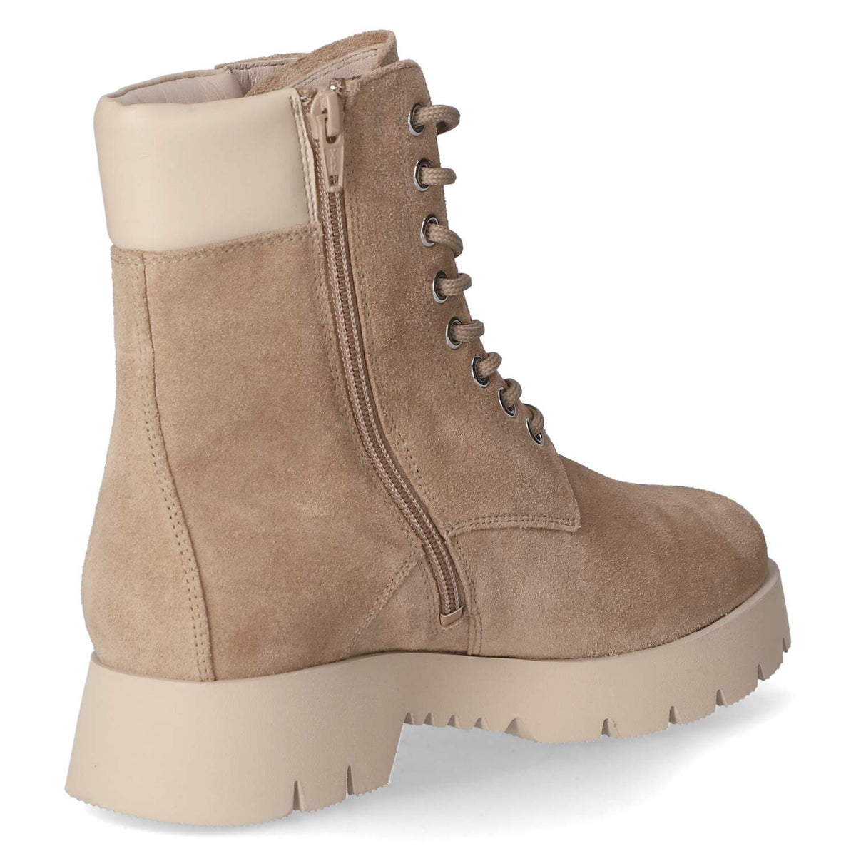 Winterschnürstiefeletten Beige