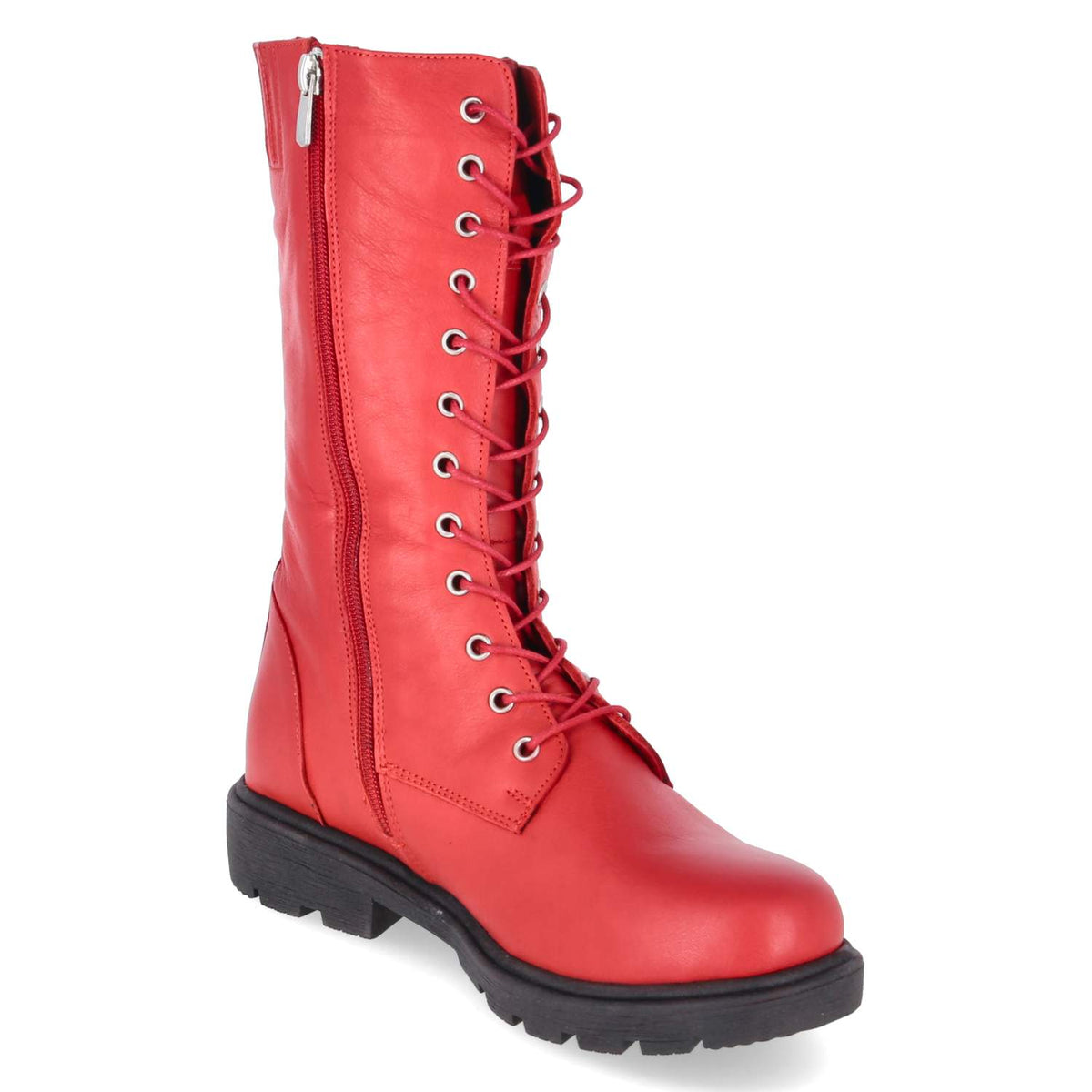 Schnüstiefel Rot