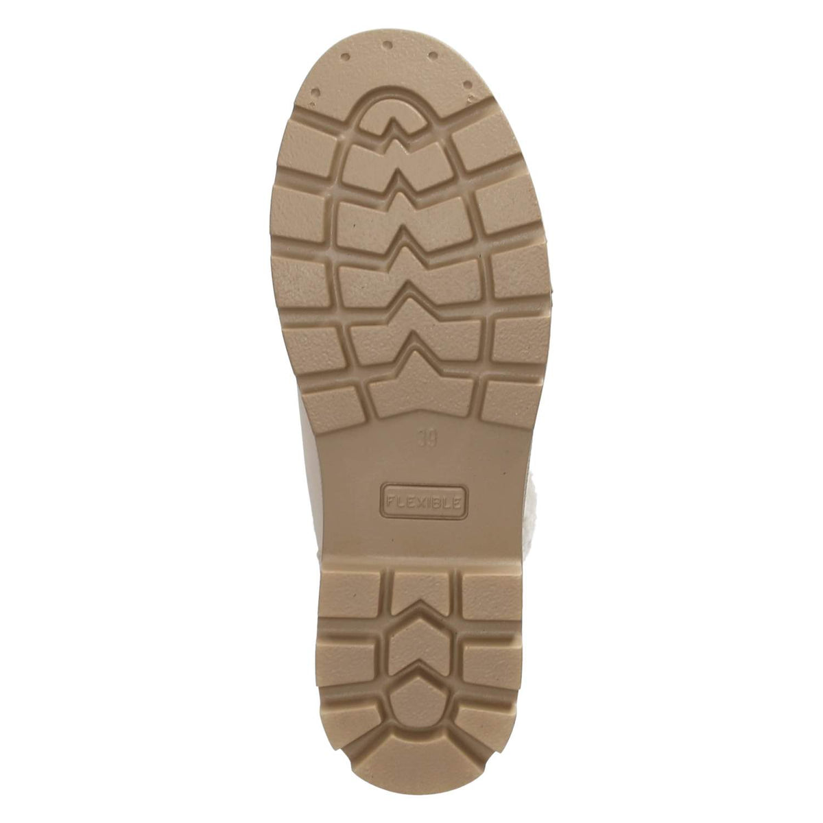 Schnürstiefeletten Beige