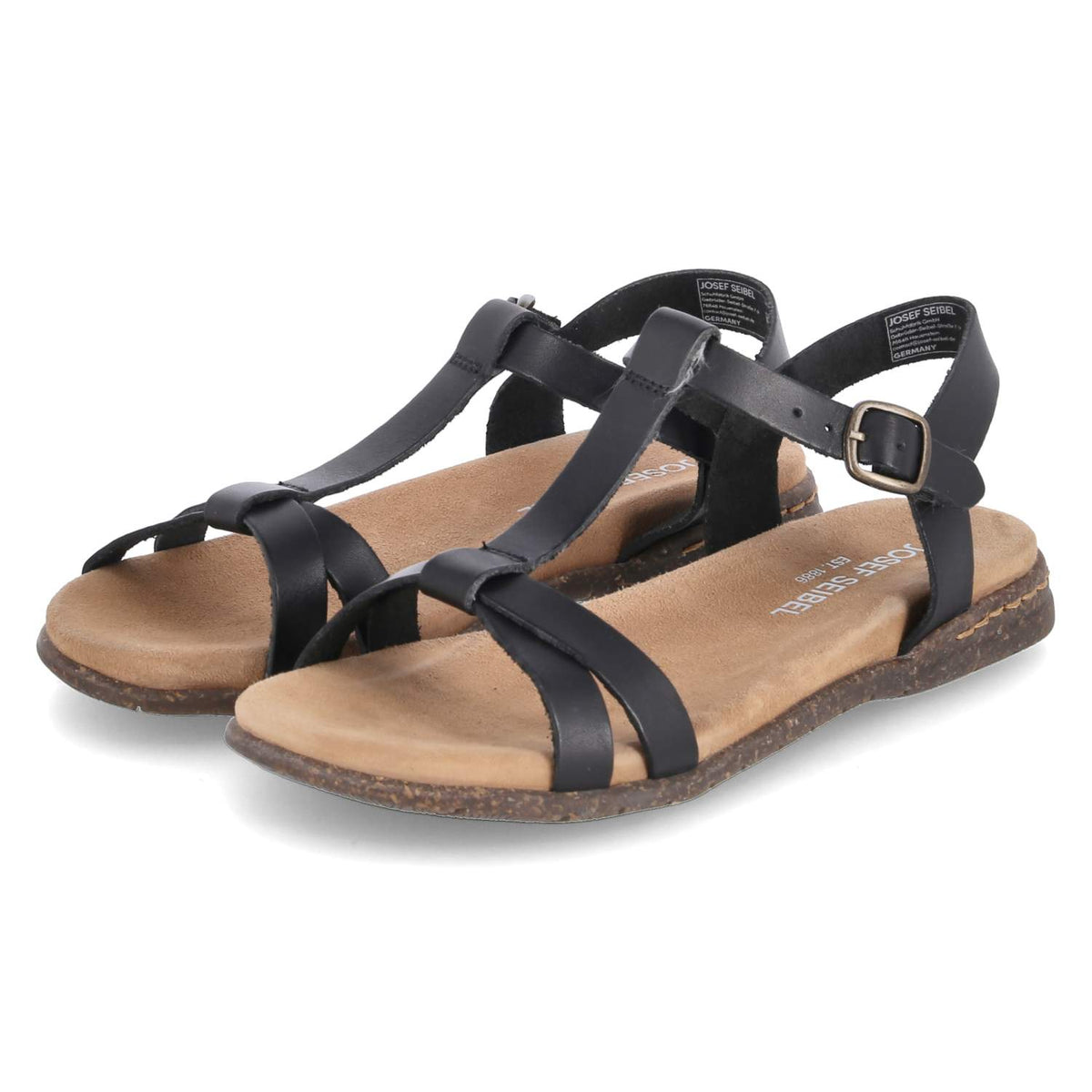 T-Steg-Sandalen FABRICIA 01 Schwarz