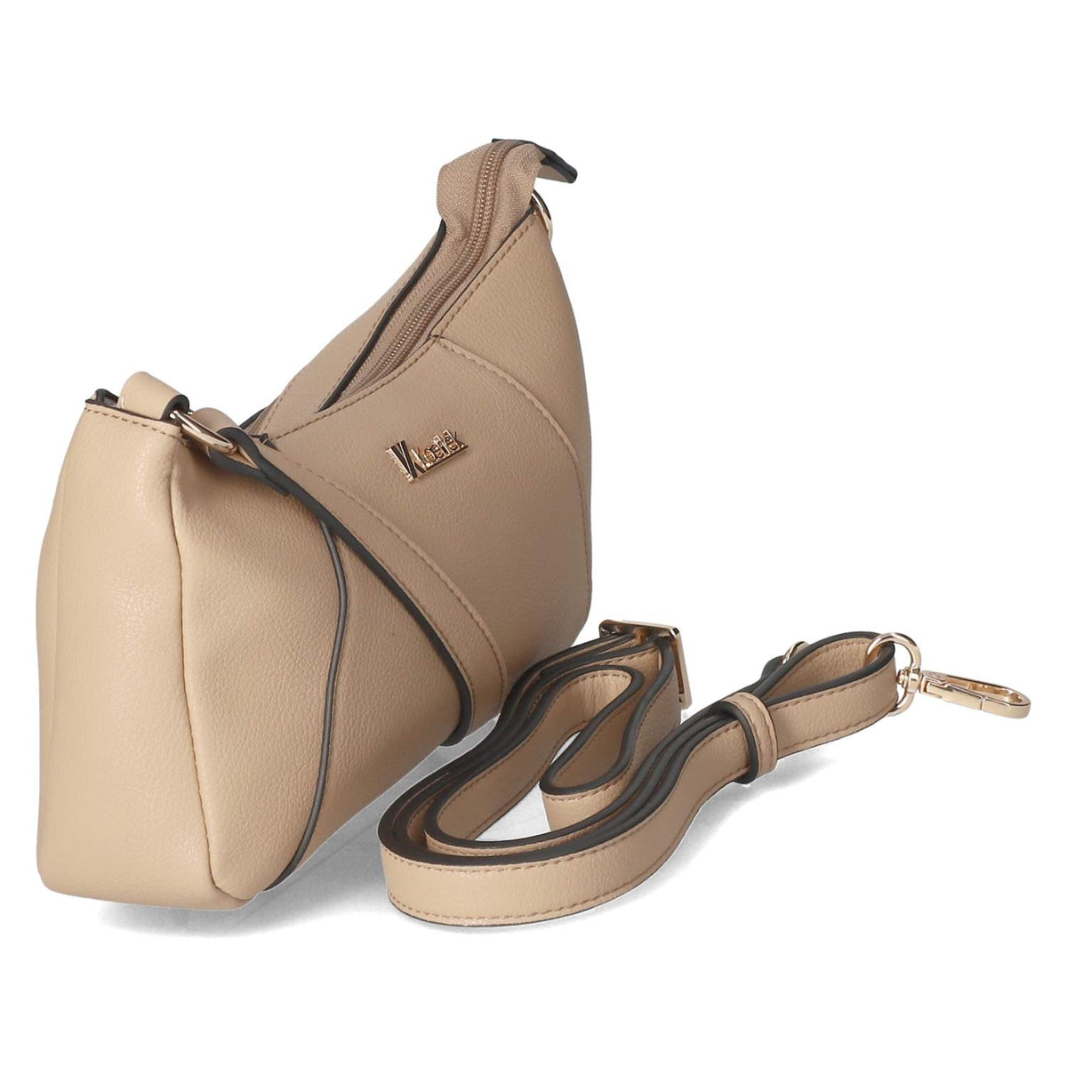 Schultertasche Beige