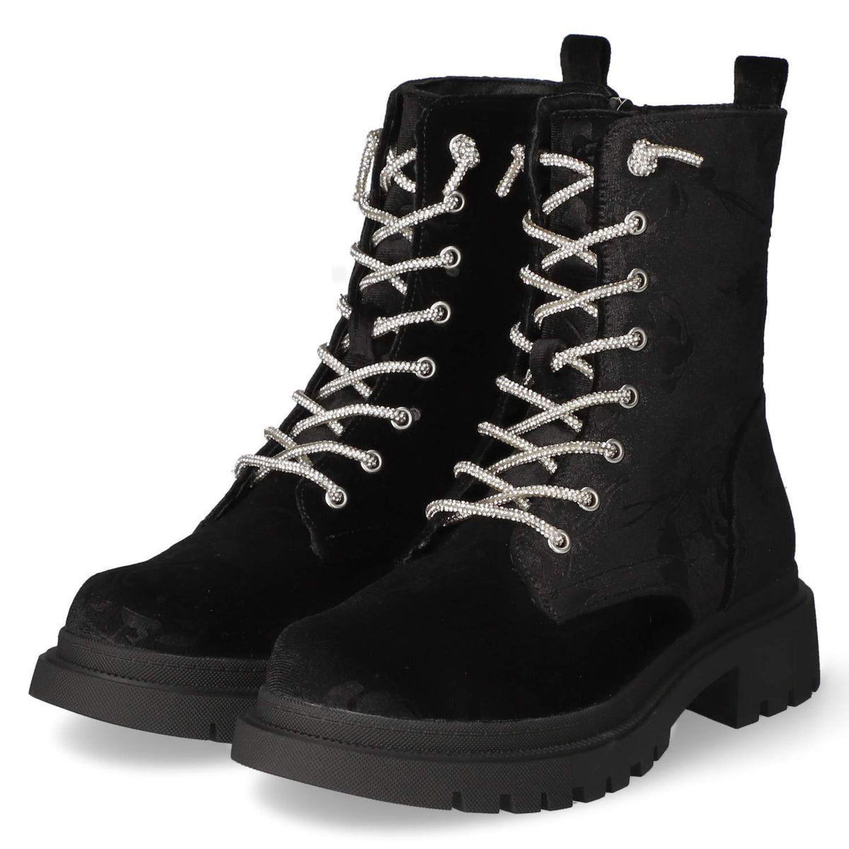 Schnürstiefeletten Schwarz