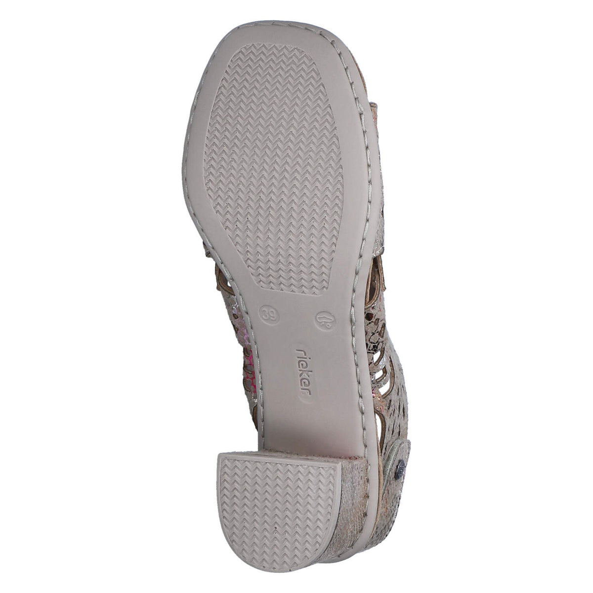 Schaftsandaletten Beige