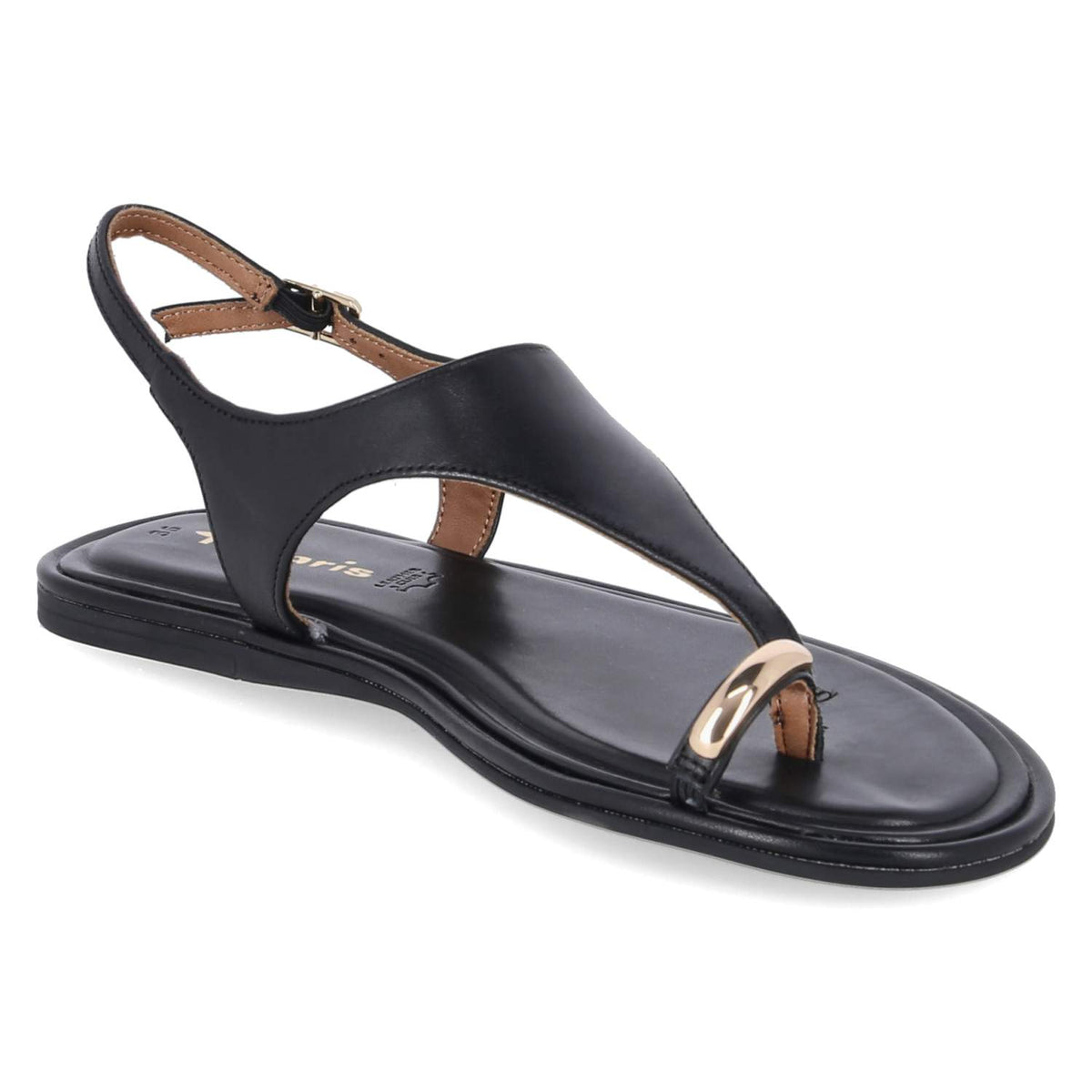 Zehentrenner-Sandalen Schwarz