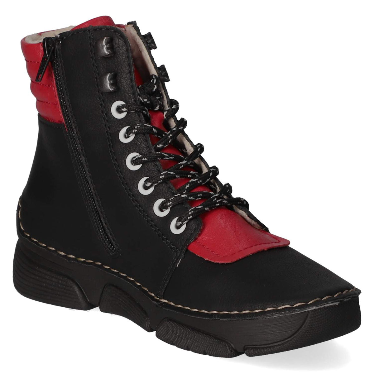 Schnürstiefeletten Schwarz