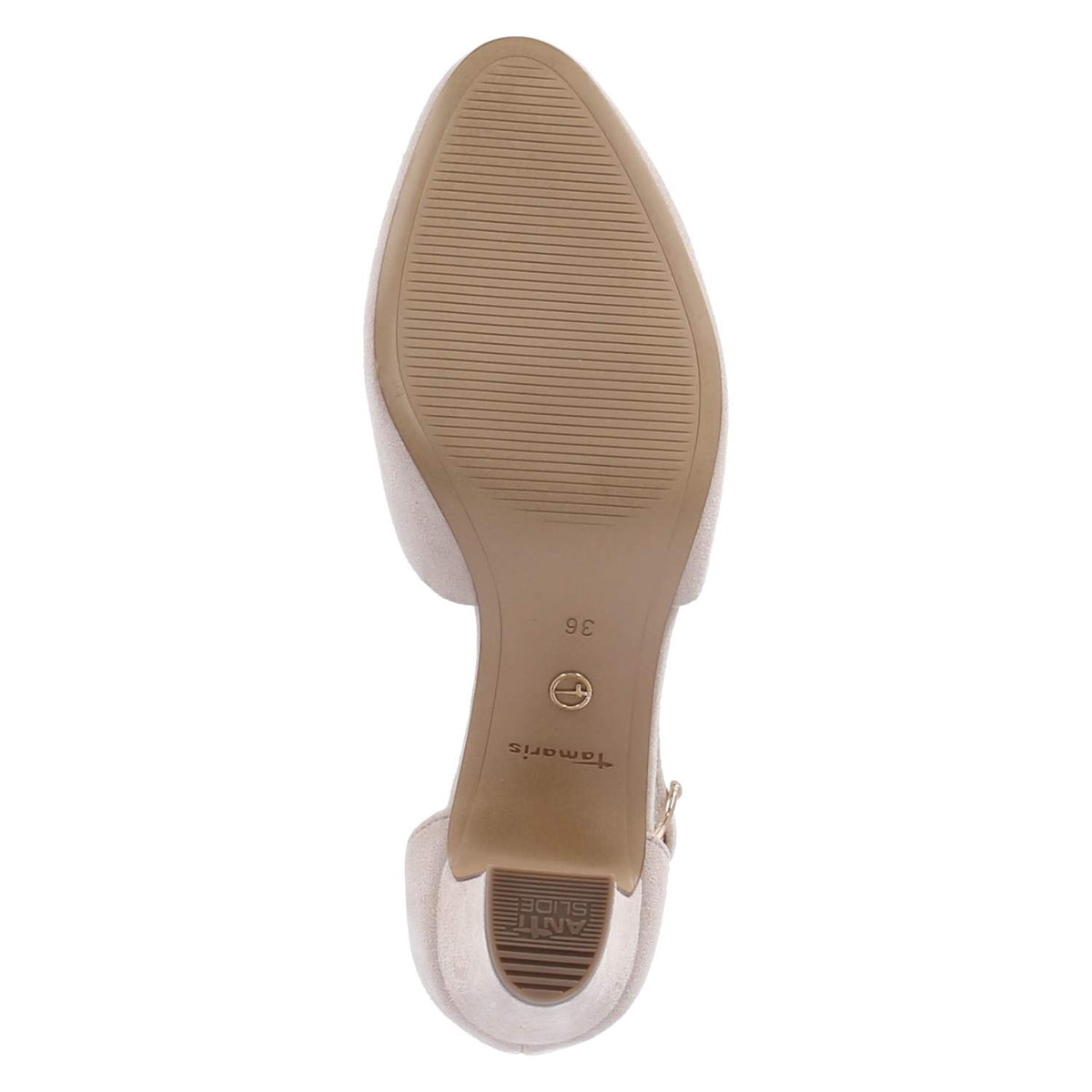 Riemchenpumps Beige
