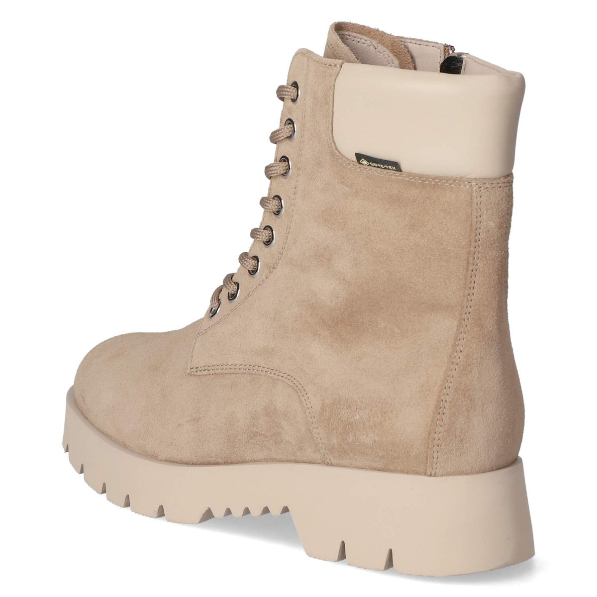 Winterschnürstiefeletten Beige