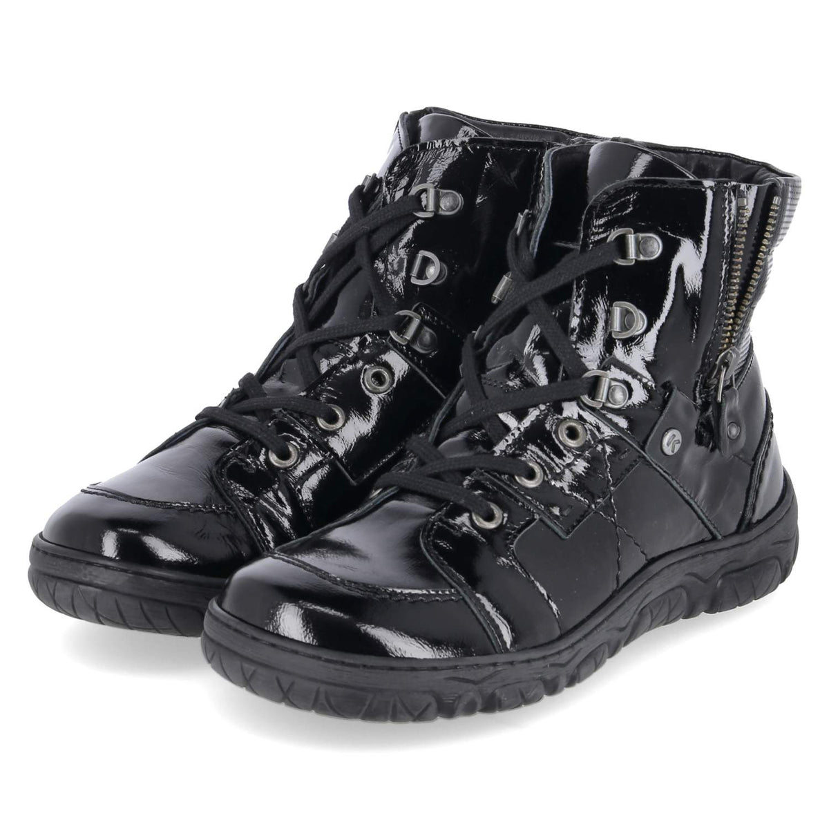 Schnürboots Schwarz
