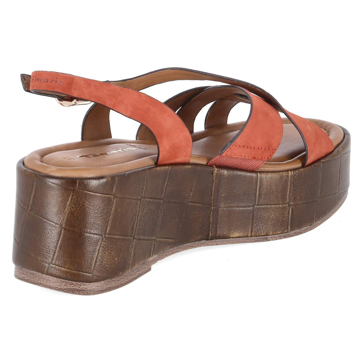 Plateausandalen Rot