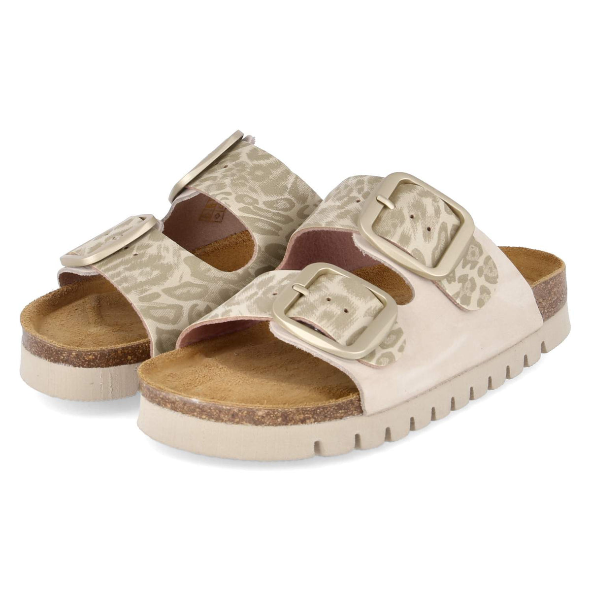 Pantoletten Beige