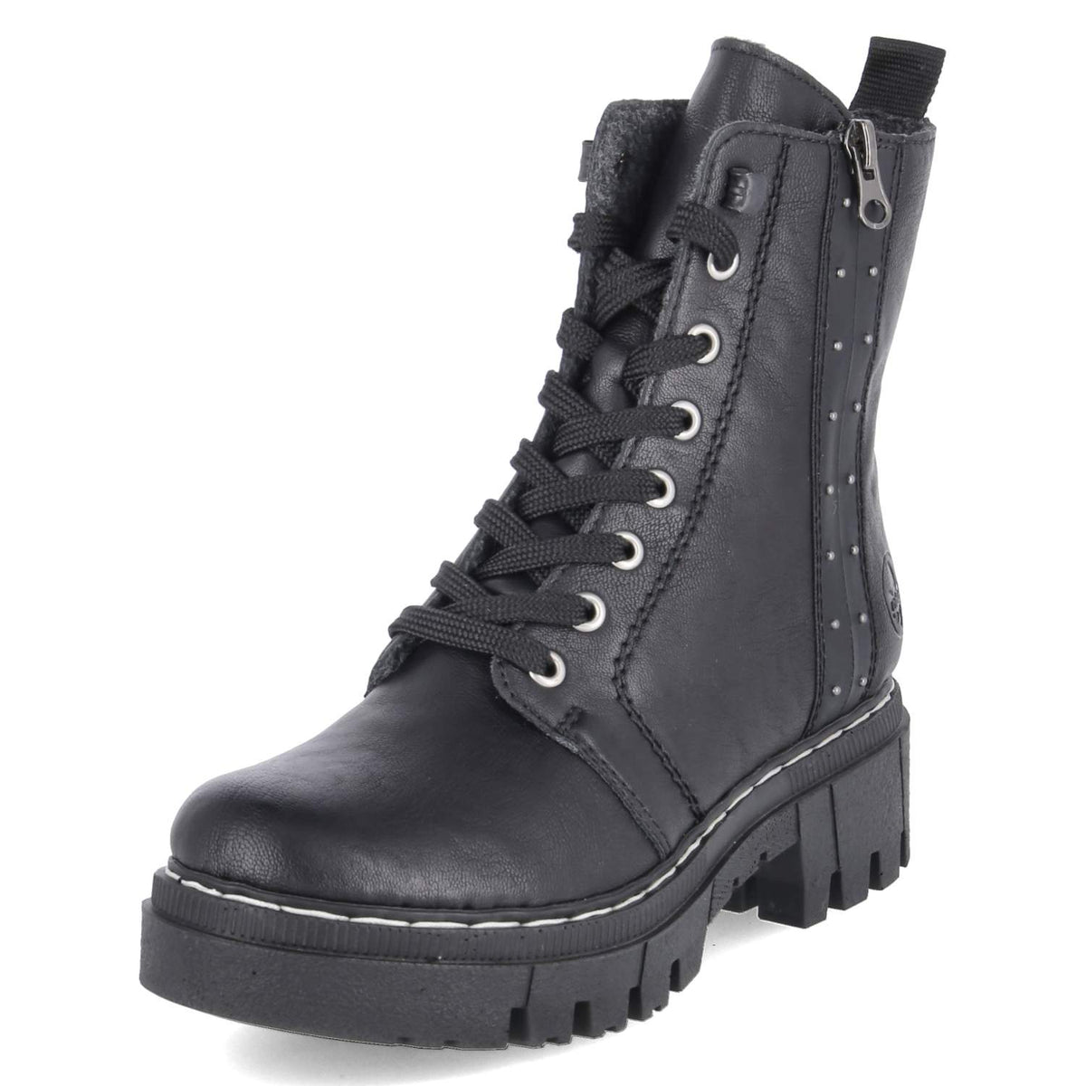 Schnürboots Schwarz
