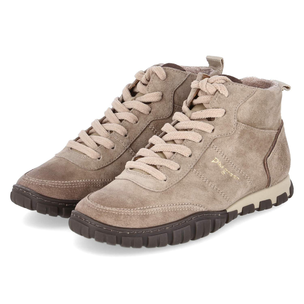 Schnürboots Beige