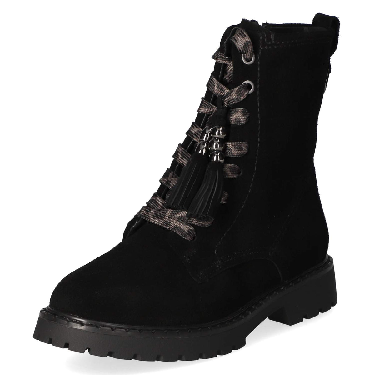 Schnürstiefeletten Schwarz