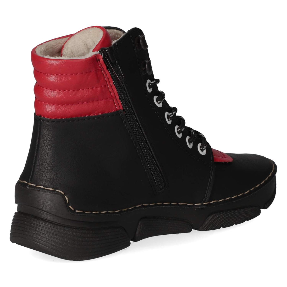 Schnürstiefeletten Schwarz
