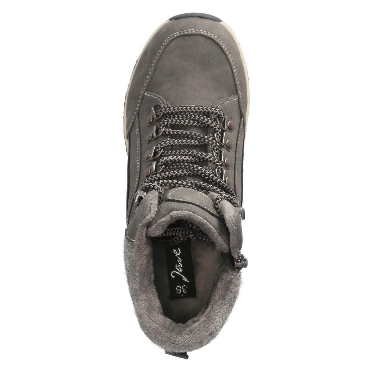 Schnürstiefeletten Grau