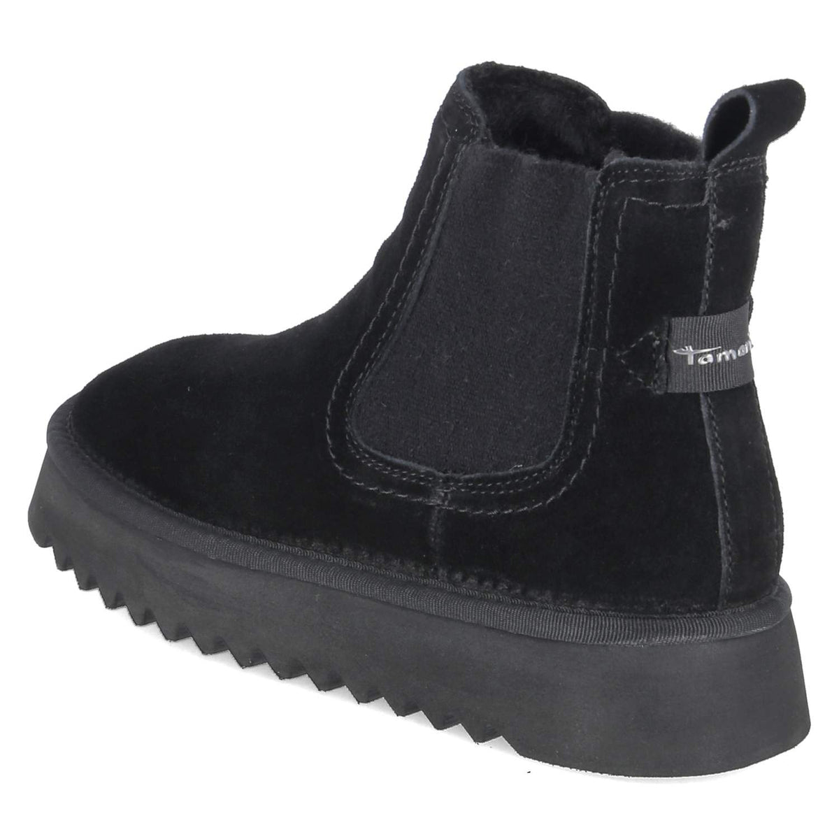 Winter-Chelsea Boots Schwarz