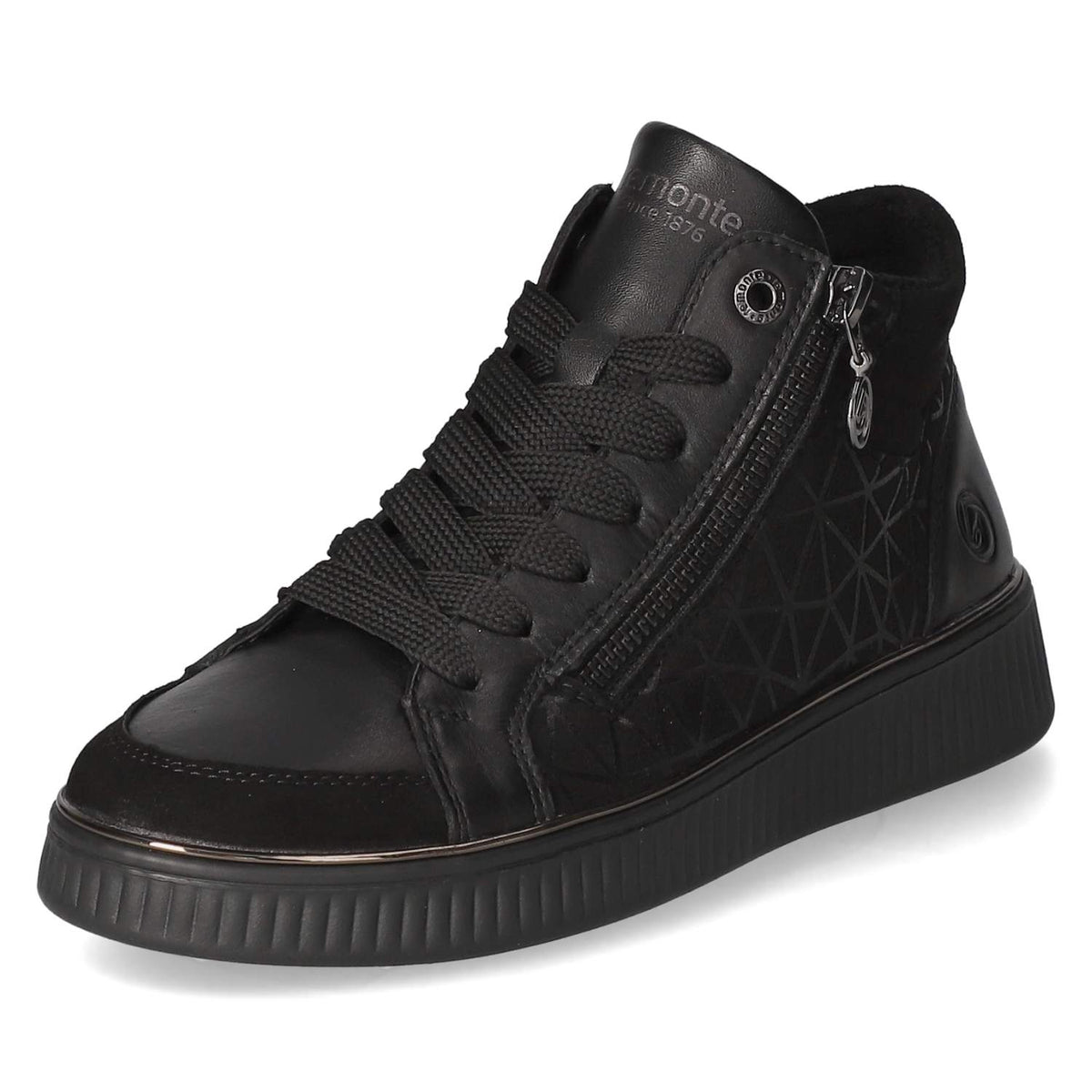 Schnürstiefeletten Schwarz