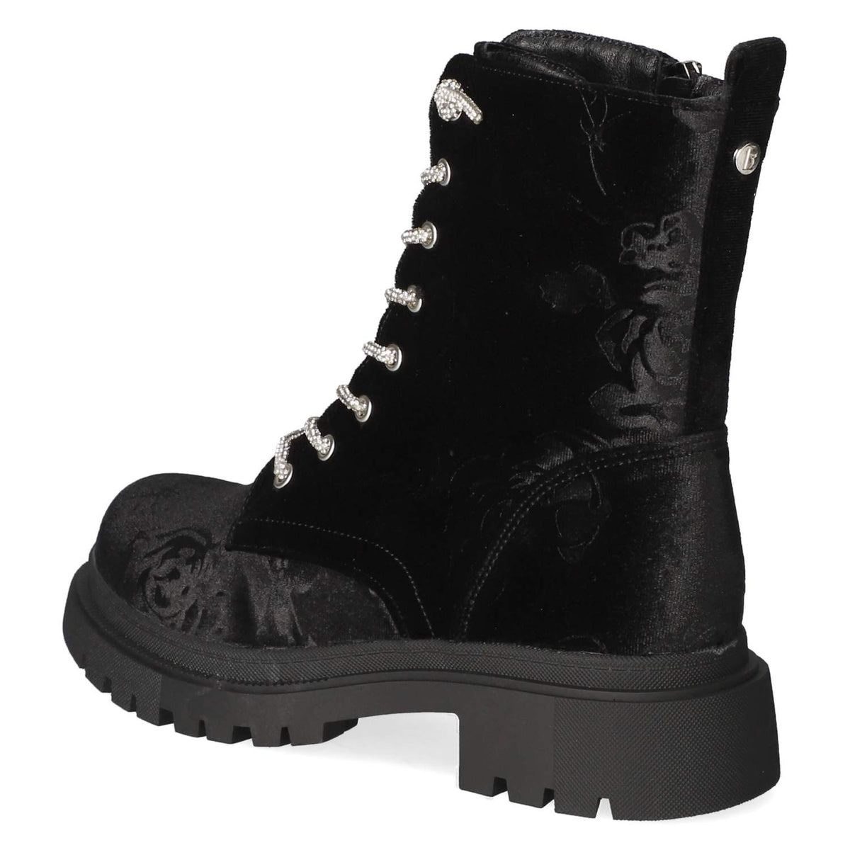 Schnürstiefeletten Schwarz