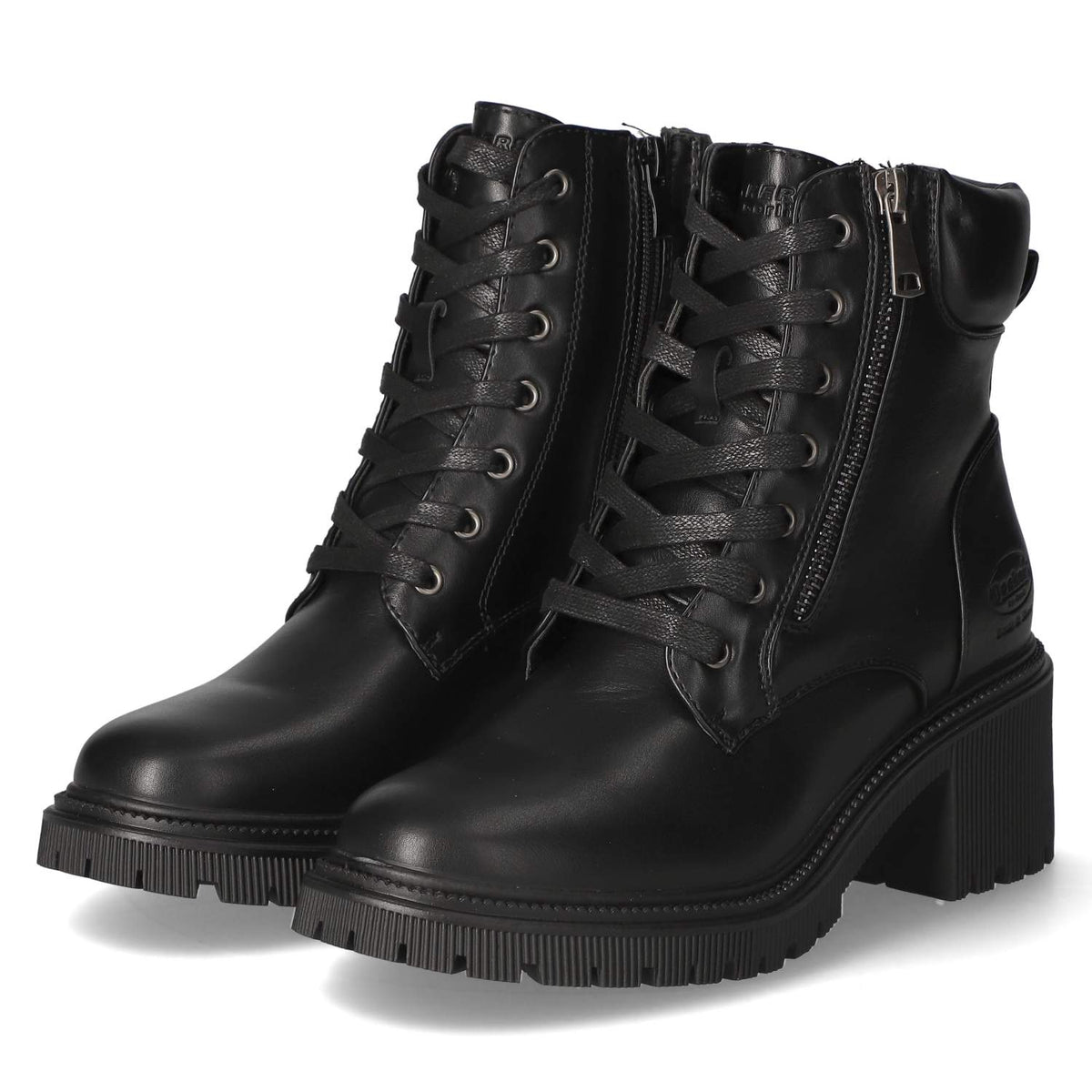 Schnürstiefeletten Schwarz
