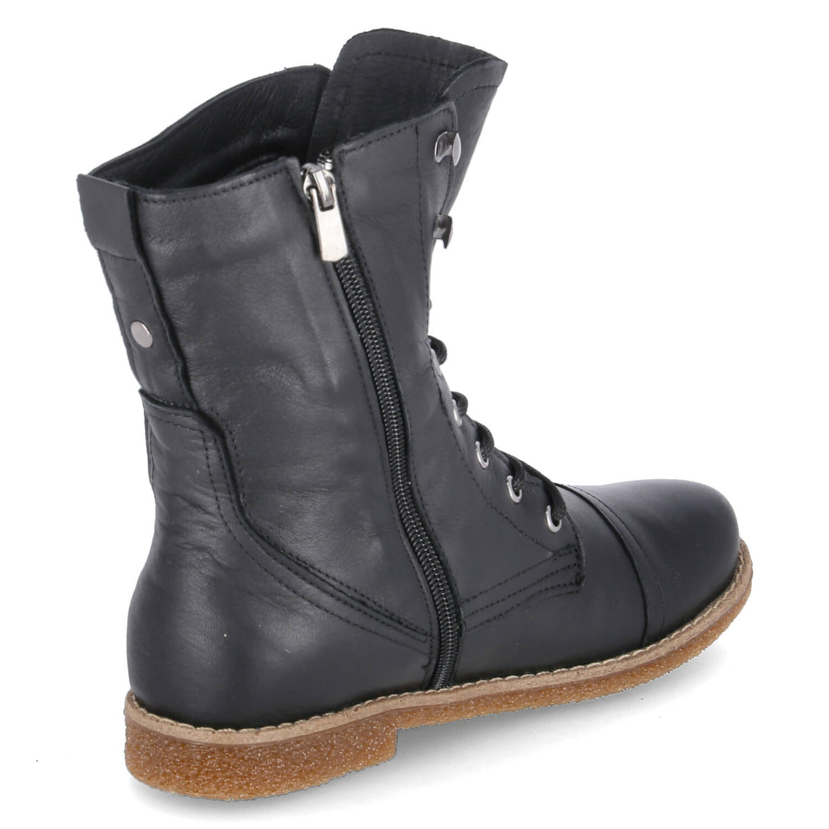 Schnürstiefeletten Schwarz