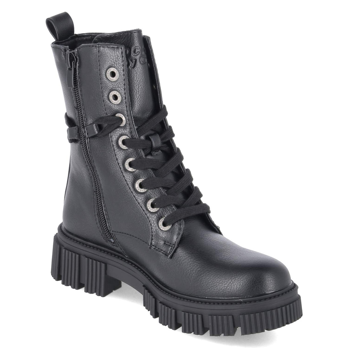 Schnürboots Schwarz