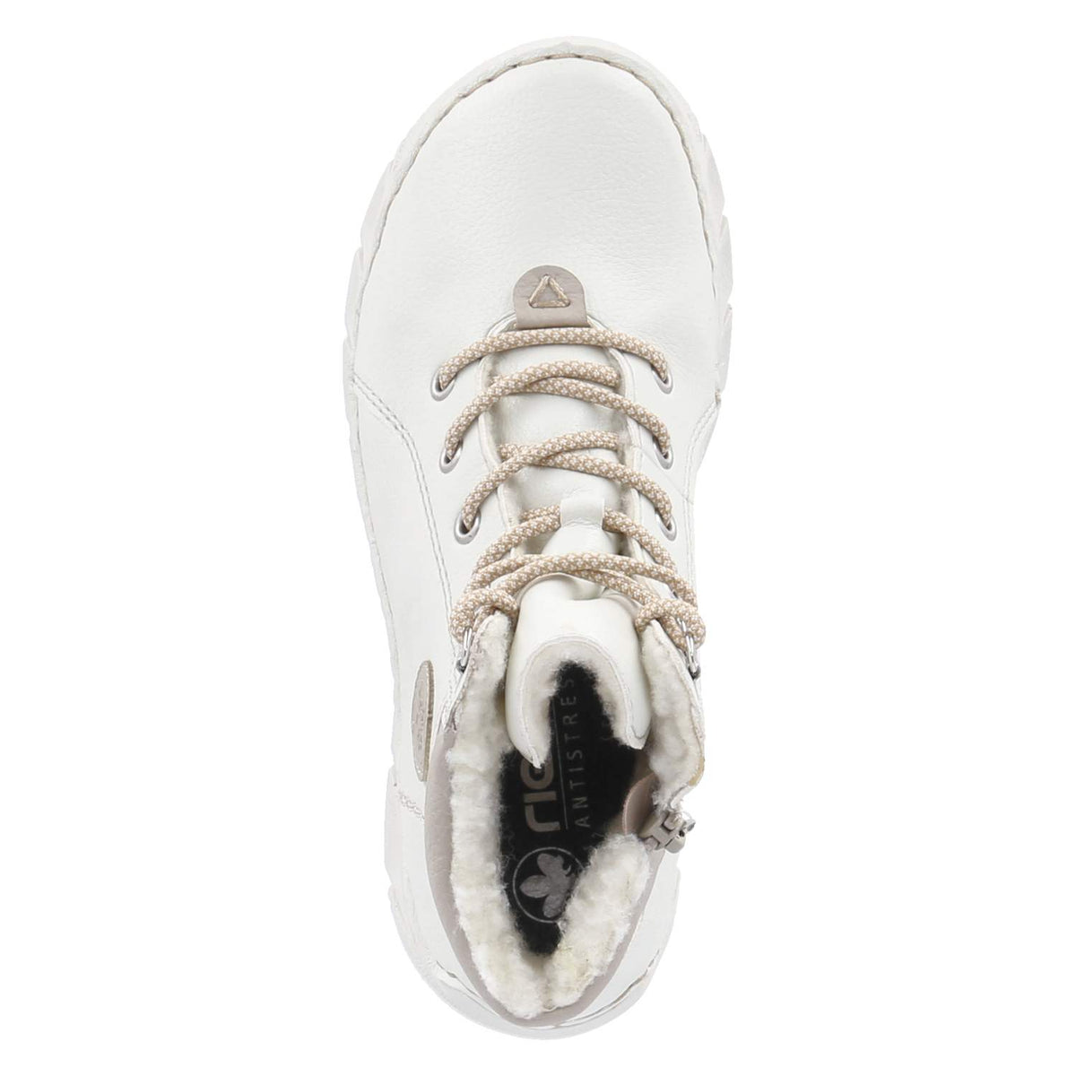 Schnürstiefeletten Weiß