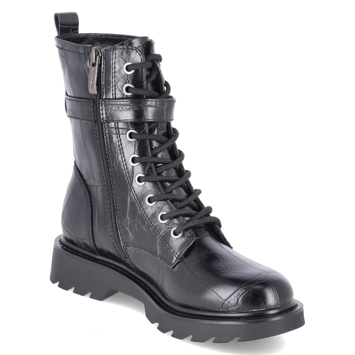 Schnürboots Schwarz