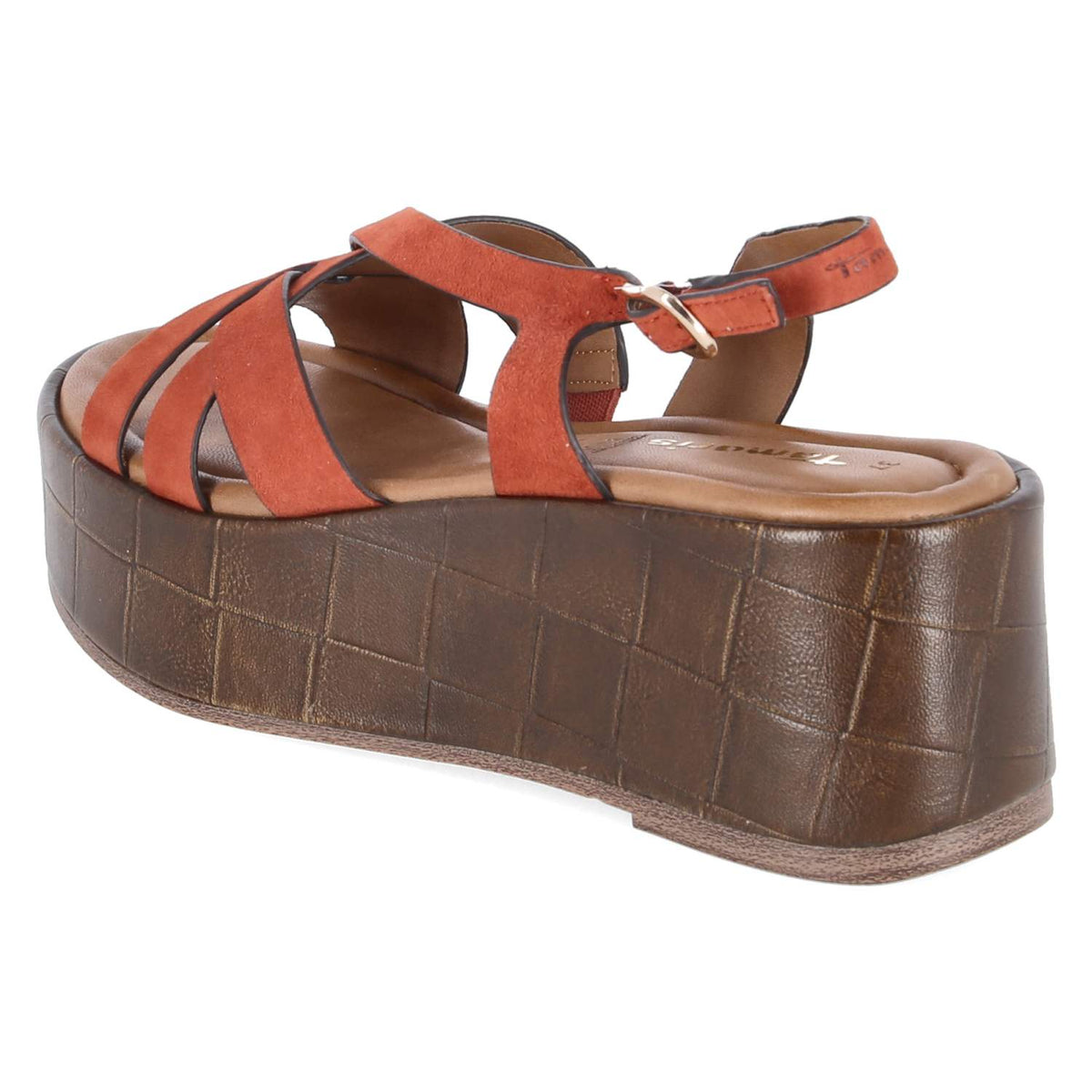 Plateausandalen Rot