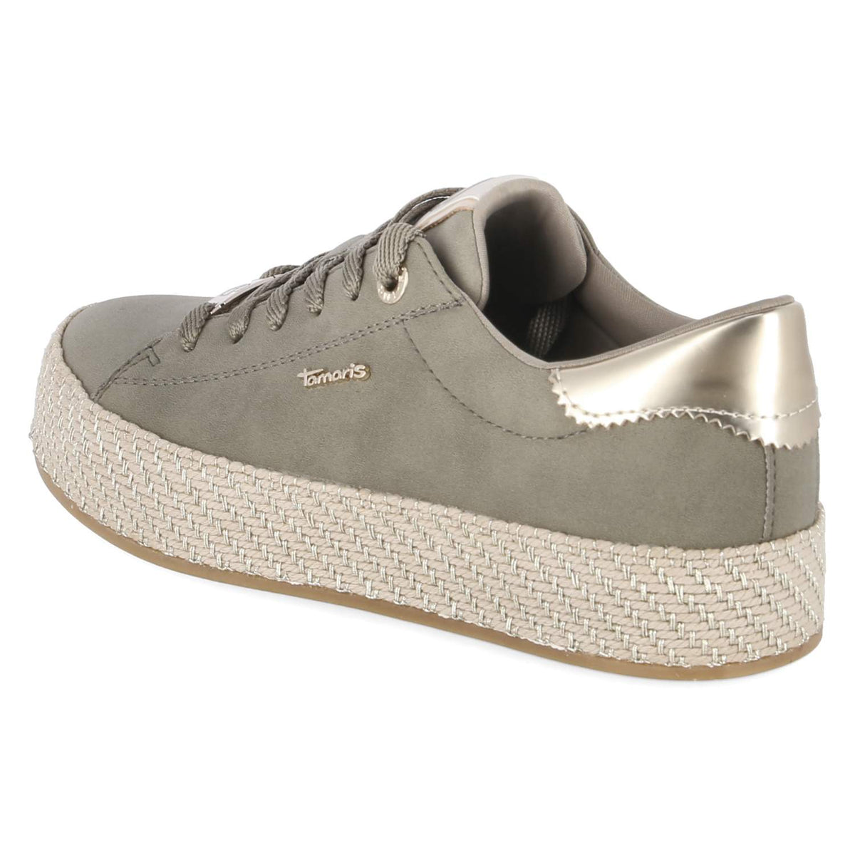 Espadrille-Sneaker Grün