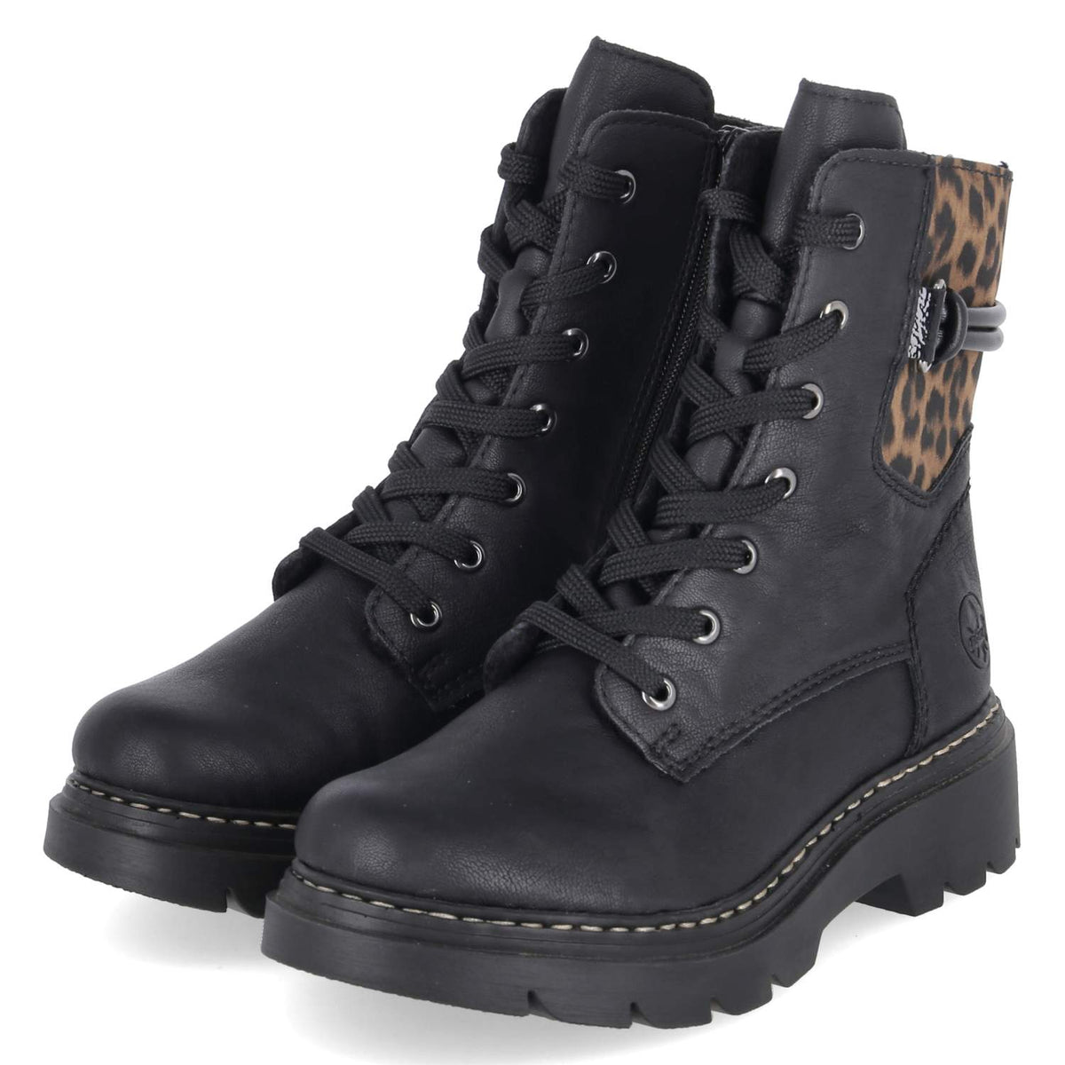 Schnürboots Schwarz