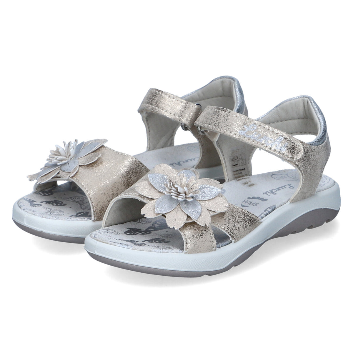 Sandalen FLORA Gold