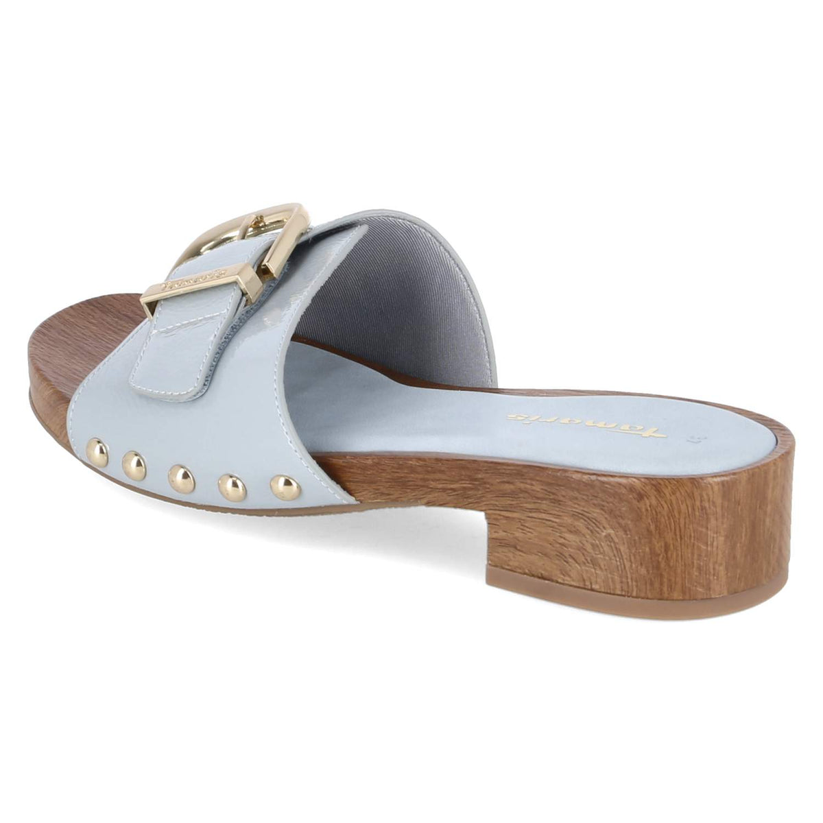 Open Toe Clogs Blau