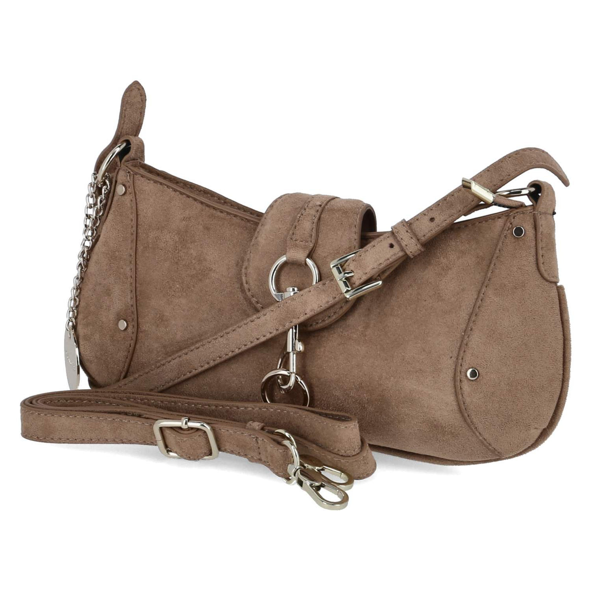 Baguette Bag MARINA SUEDE Beige