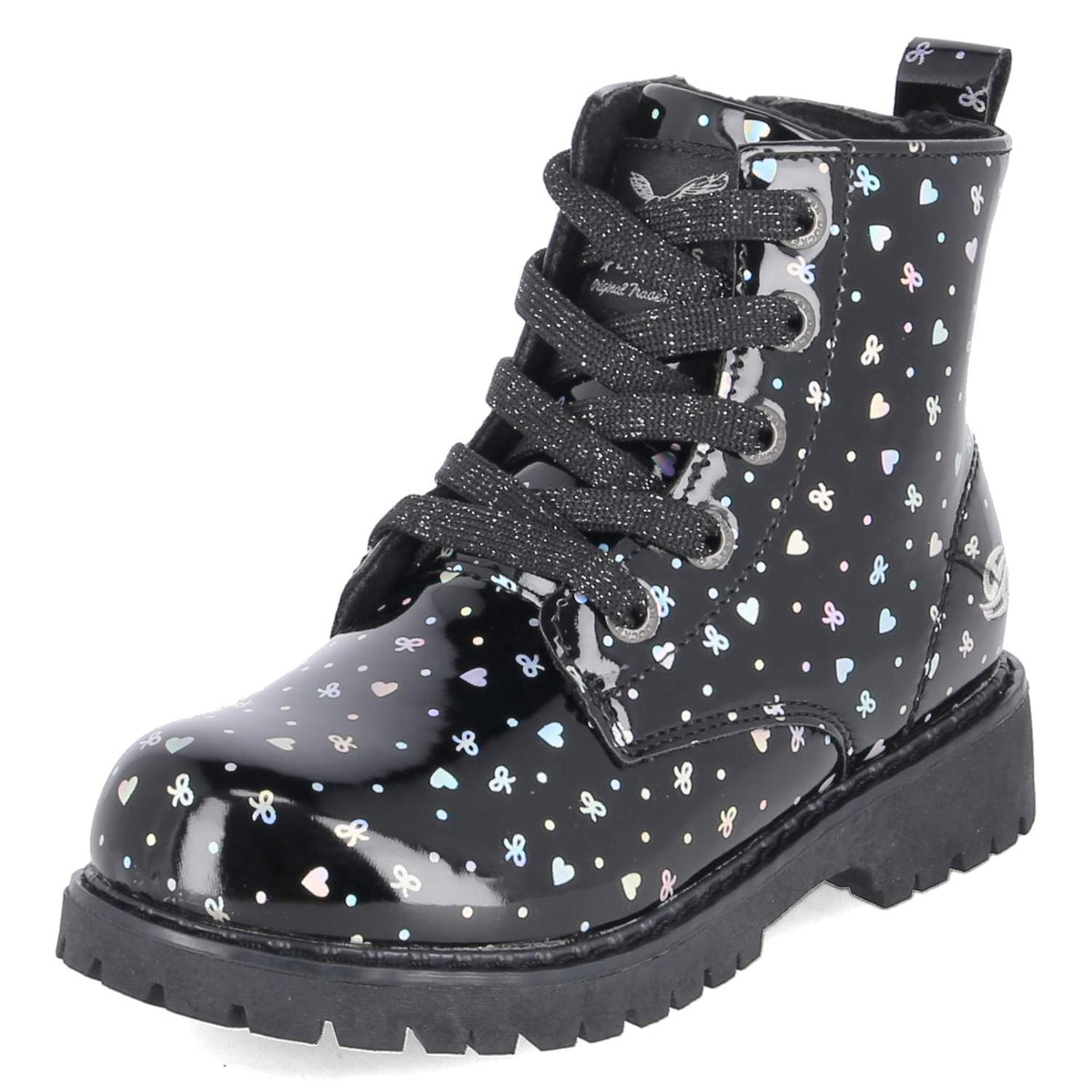 Schnürboots Schwarz