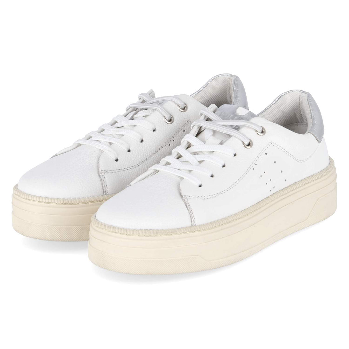 Plateau-Sneaker Weiß