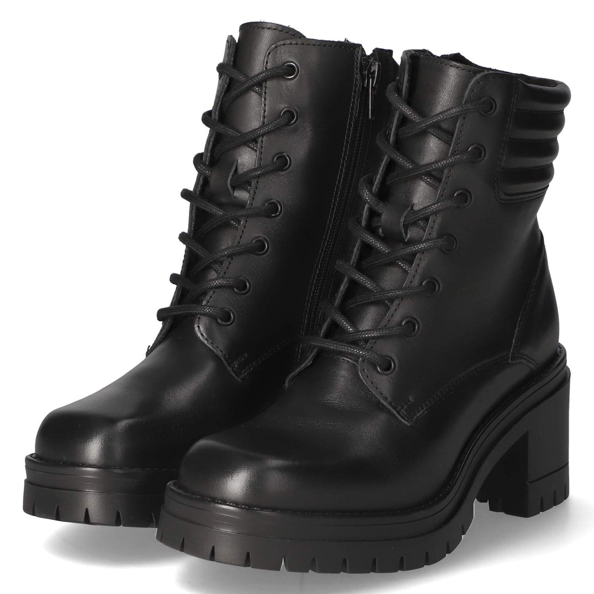 Schnürstiefeletten Schwarz