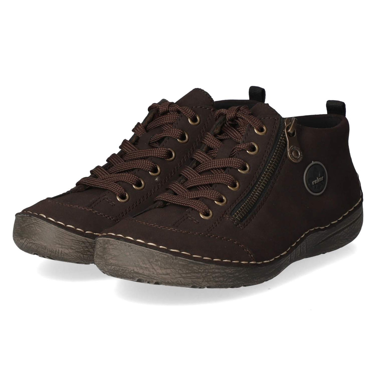 Schnürschuhe Braun