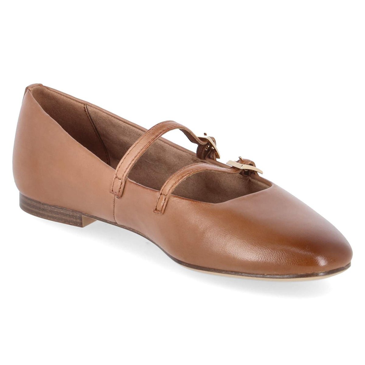 Spangenballerinas Braun