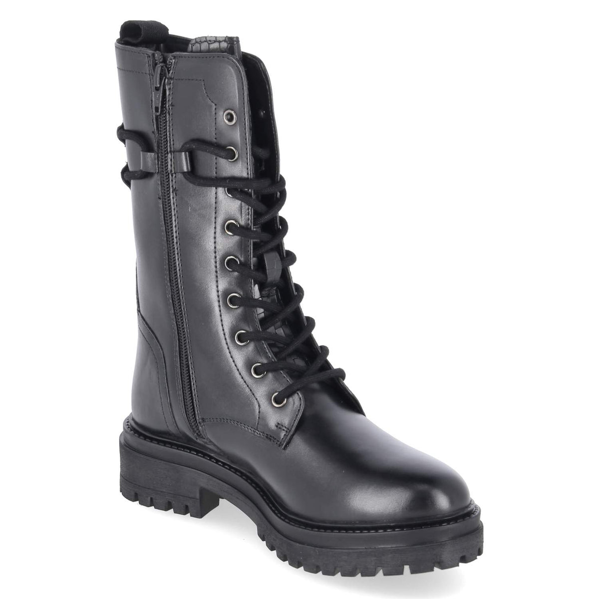 Schnürstiefel Schwarz