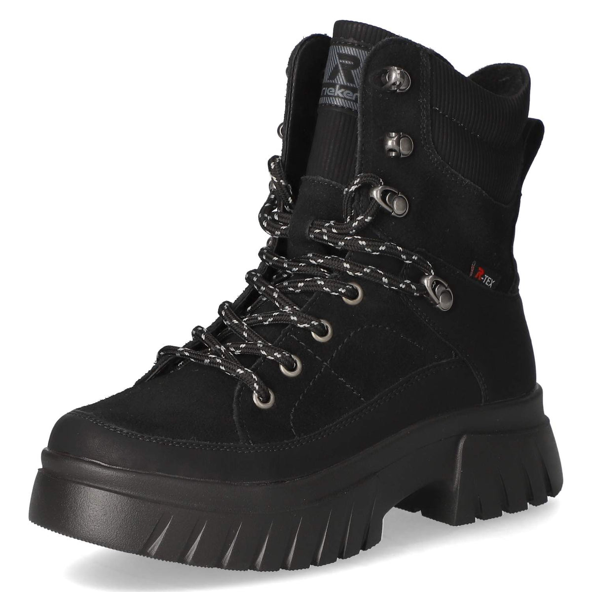 Schnürboots Schwarz